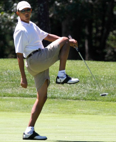 He's better at golf than foreign policy